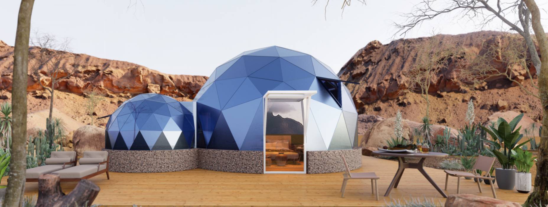 通许县球形智能光伏玻璃星空房